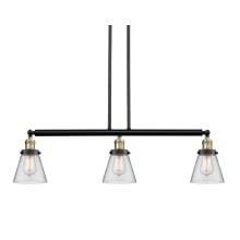 Cone 3 Light 39" Wide Commercial Linear Chandelier