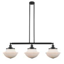 Large Oxford 3 Light 42" Wide Linear Chandelier