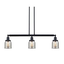 Bell 3 Light 38" Wide Commercial Linear Chandelier