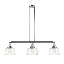 Bell 3 Light 41" Wide Linear Pendant