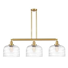 Bell 3 Light 42" Wide Linear Pendant