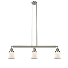 Small Canton 3 Light 39" Wide Linear Chandelier