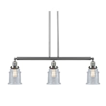 Canton 3 Light 39" Wide Linear Chandelier