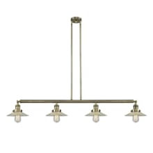 Halophane 4 Light 53" Wide Linear Chandelier