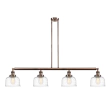 Bell 4 Light 53" Wide Linear Pendant