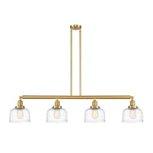 Bell 4 Light 53" Wide Linear Pendant