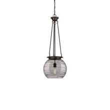 Athens Deco Swirl 14" Wide Suspension Pendant