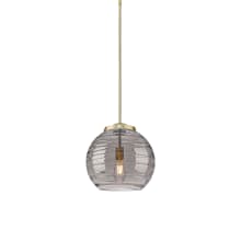 Athens Deco Swirl 14" Wide Suspension Pendant