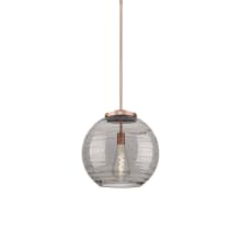 Athens Deco Swirl 16" Wide LED Suspension Pendant