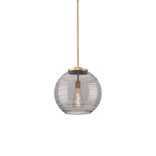 Athens Deco Swirl 16" Wide LED Suspension Pendant