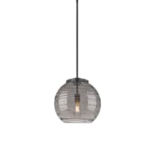 Athens Deco Swirl 14" Wide Suspension Pendant