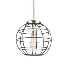 Lake Placid 16" Wide Cage Pendant with Shade