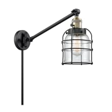Small Bell Cage Single Light 25" Tall Bathroom Sconce
