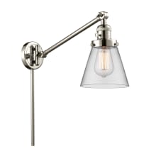 Small Cone Single Light 25" Tall Wall Sconce / Pendant