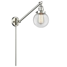 Beacon 25" Tall Hardwired or Plug-In Wall Sconce / Converts to Pendant