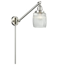 Colton Single Light 25" Tall Hardwired or Plug-In Wall Sconce / Pendant