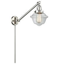 Small Oxford Single Light 25" Tall Hardwired or Plug-In Wall Sconce / Pendant