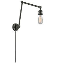 Bare Bulb Single Light 30" Tall Outdoor Wall Sconce