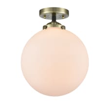X-Large Beacon 10" Wide Semi-Flush Globe Ceiling Fixture with 12" Height