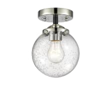 Beacon Single Light 6" Wide Semi-Flush Ceiling Fixture