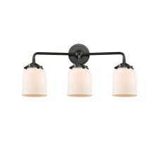 Small Bell 3 Light 23" Wide Bathroom Vanity Light