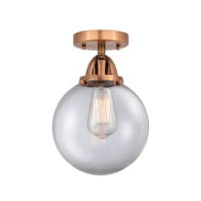 Beacon 8" Wide Semi-Flush Globe Ceiling Fixture