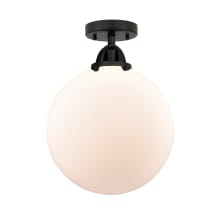 Beacon 12" Wide Semi-Flush Globe Ceiling Fixture