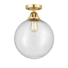 Beacon 12" Wide Semi-Flush Globe Ceiling Fixture