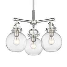 Newton Sphere 3 Light 20" Wide Pendant