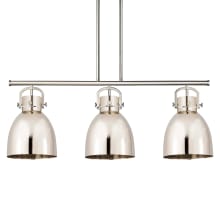 Newton Bell 3 Light 42" Wide Linear Pendant