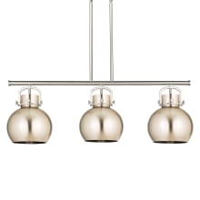 Newton Sphere 3 Light 42" Wide Linear Pendant