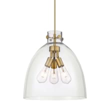 Newton Bell 3 Light 16" Wide Pendant