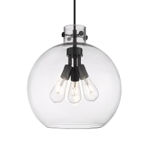 Newton Sphere 3 Light 16" Wide Pendant