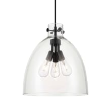 Newton Bell 3 Light 16" Wide Pendant