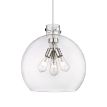 Newton Sphere 3 Light 18" Wide Pendant