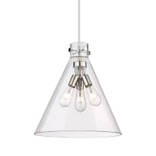 Newton Cone 3 Light 18" Wide Pendant