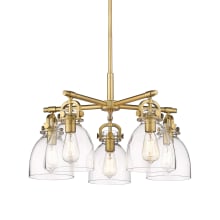 Newton Bell 5 Light 26" Wide Chandelier