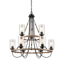 Paladin 9 Light 32" Wide Ring Chandelier