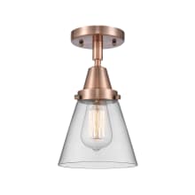 Cone 6" Wide Semi-Flush Ceiling Fixture