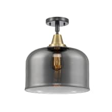 Bell 12" Wide Semi-Flush Ceiling Fixture with Shade