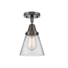 Cone 6" Wide Semi-Flush Ceiling Fixture