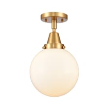 Beacon 8" Wide Semi-Flush Globe Ceiling Fixture