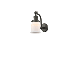 Small Canton Single Light 12" Tall Bathroom Sconce