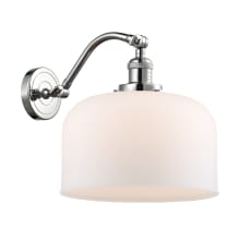 X-Large Bell Single Light 13" Tall Bathroom Sconce