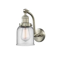 Small Bell Single Light 12" Tall Bathroom Sconce