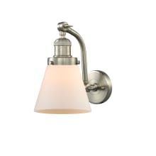 Small Cone Single Light 12" Tall Wall Sconce