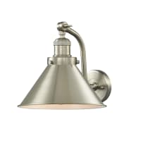 Briarcliff Single Light 12" Tall Bathroom Sconce with Multiple Shade Options