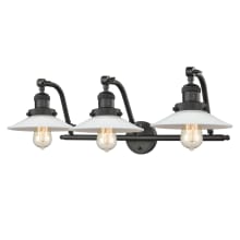 Halophane 3 Light 28" Wide Bathroom Vanity Light