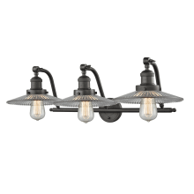 Halophane 3 Light 28" Wide Bathroom Vanity Light