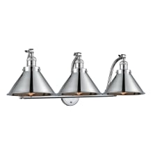 Briarcliff 3 Light 28" Wide Bathroom Vanity Light with Multiple Shade Options